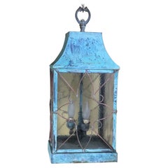 Impresionante Farol Colgante Vintage de Cobre