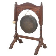 Walnut framed dinner gong