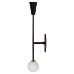 Shapes Vanity Sconce, Large, by Research.Lighting, Black, Glass, Floor Model
