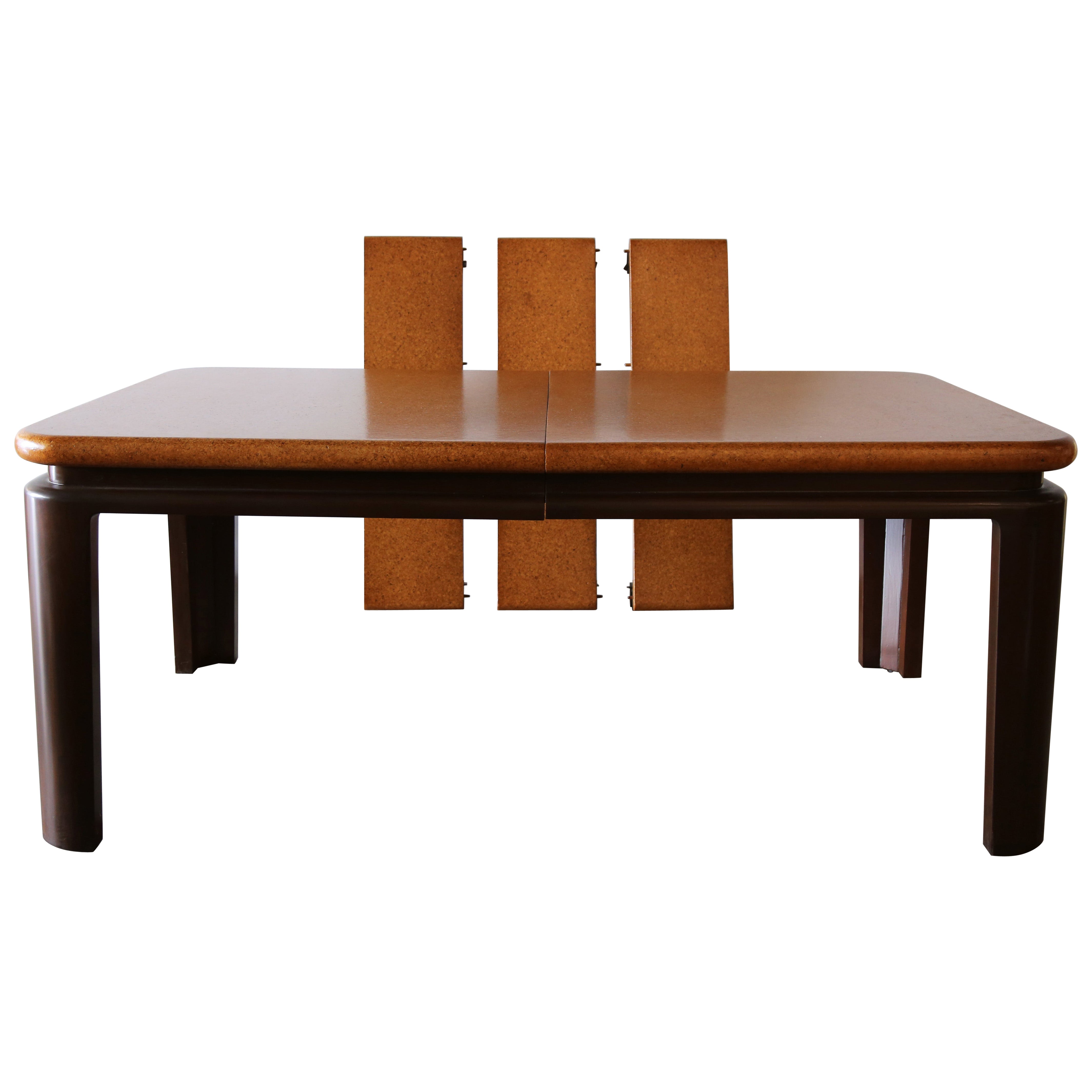 Esstisch aus Kork und Mahagoni von Paul Frankl für Johnson Furniture Company, m. 2443