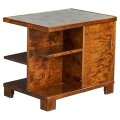 Bodafors, Beistelltisch, Birke, Papier, Glas, Schweden, 1930er Jahre