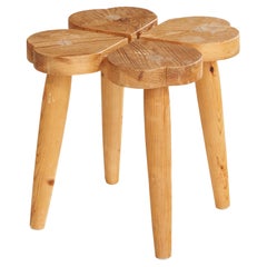 Swedish Designer, Stool, Pine, Sweden, 1970s