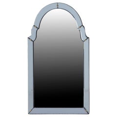 An Italian blue glass mirror, C. 1960.