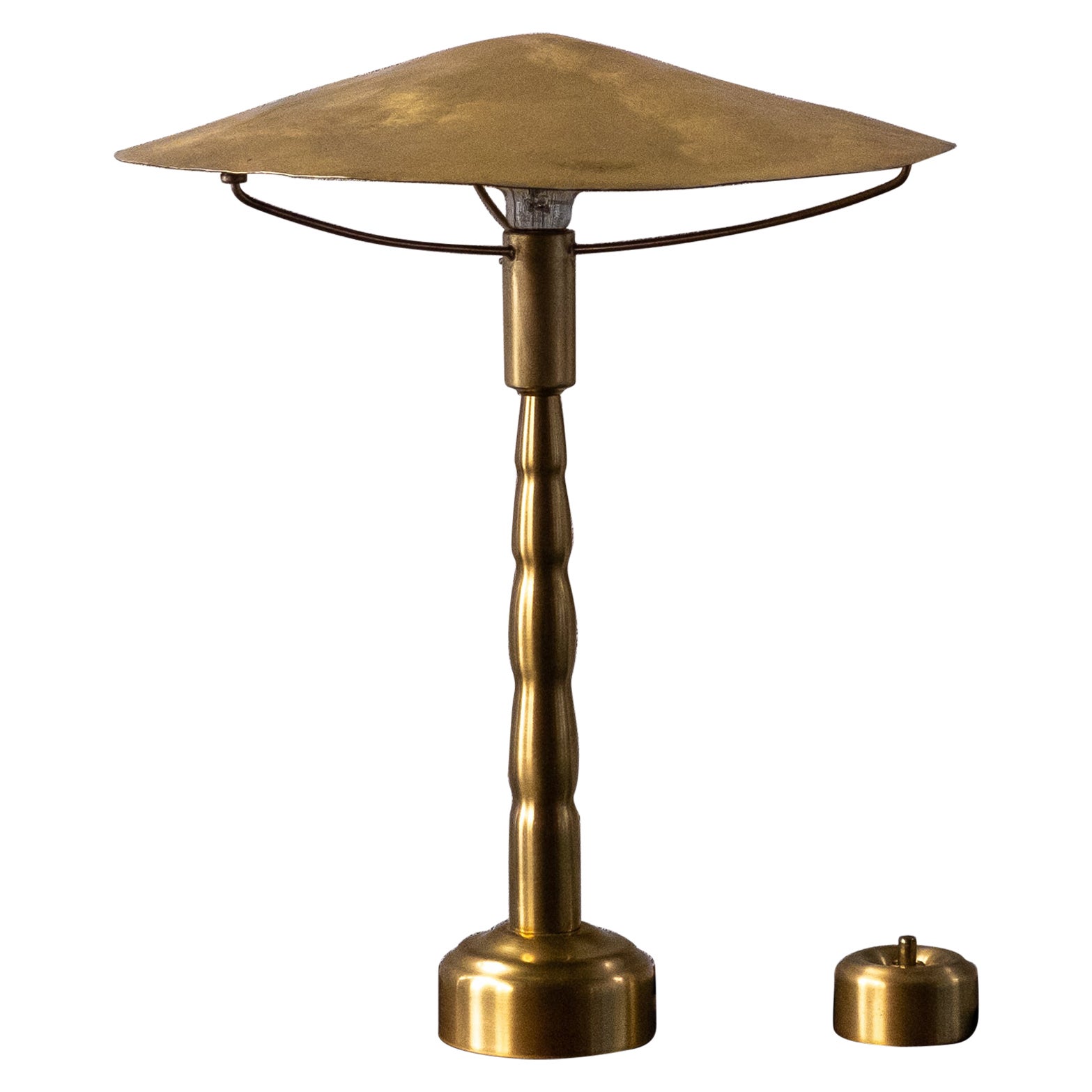 Lampe de bureau Jordan Hufnagel en laiton massif