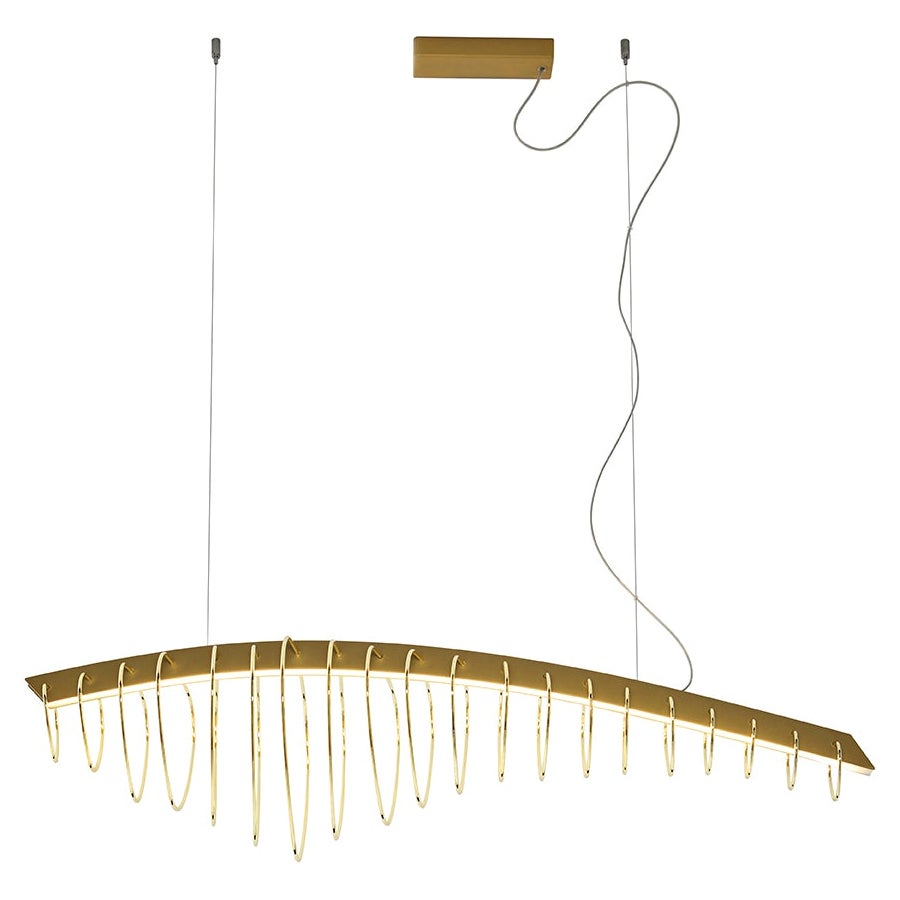 Lampada a sospensione MMM Whale Gold di MM Lampadari