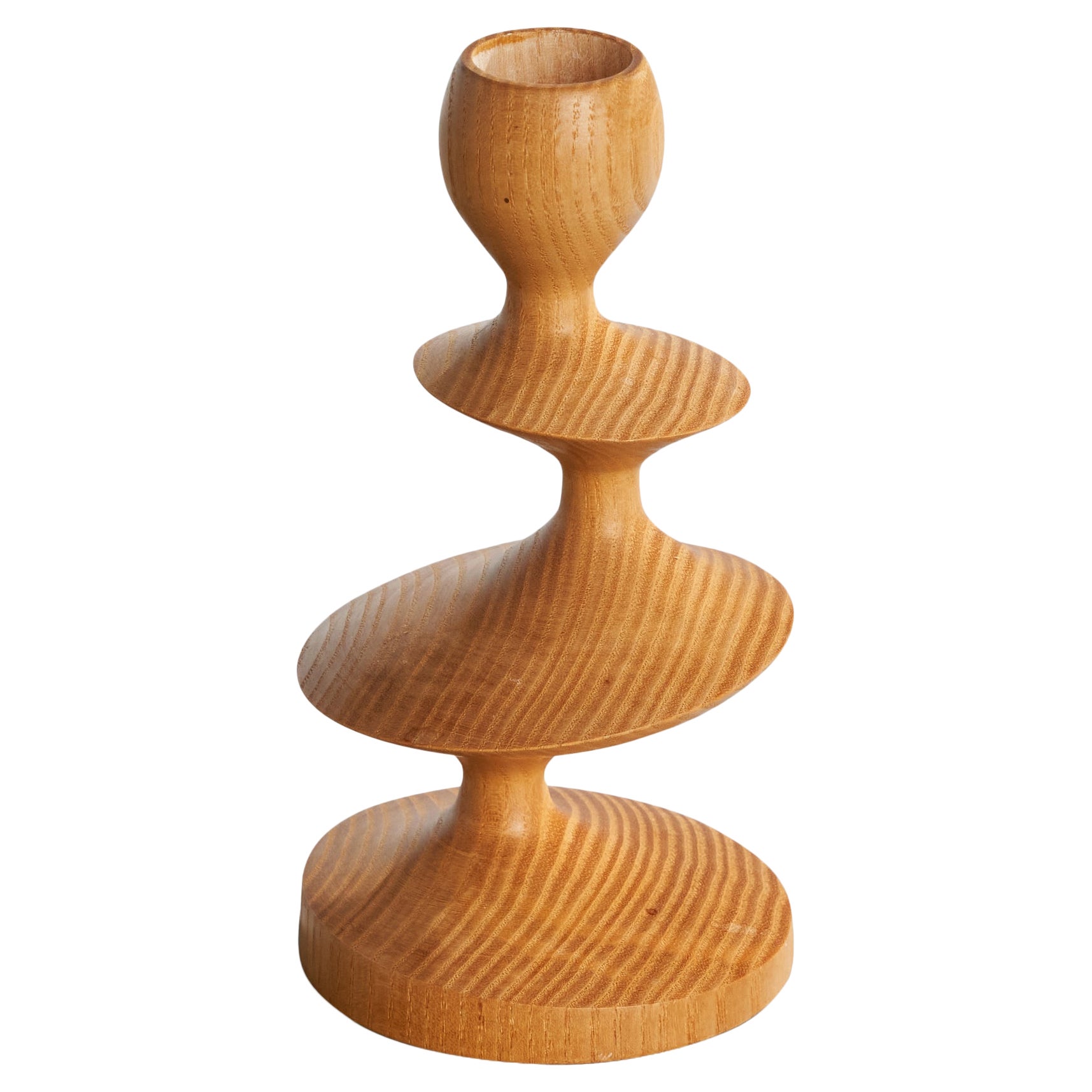 Esko Yrjälä, Candlestick, Pine, Finland, 1970s For Sale