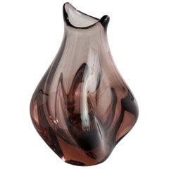 Vase de forme libre Miloslav Klinger, verre, Tchécoslovaquie, années 1960