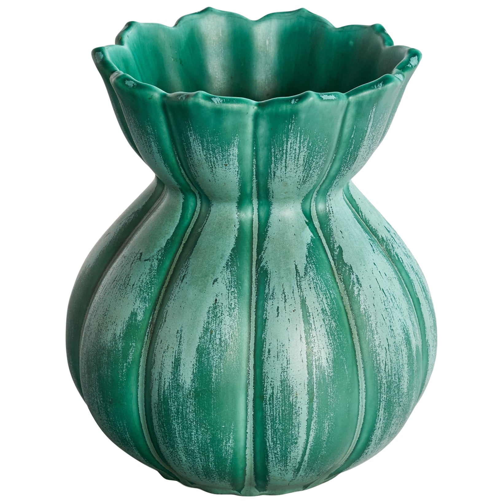 Ewald Dahlskog, Vase, Céramique, Suède, années 1930