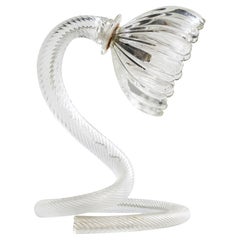 Italian Designer, Table Lamp, Glass, Italy, 1970s