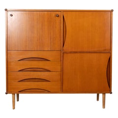 Highboard credenza vintage anni 60 in legno design Italiano