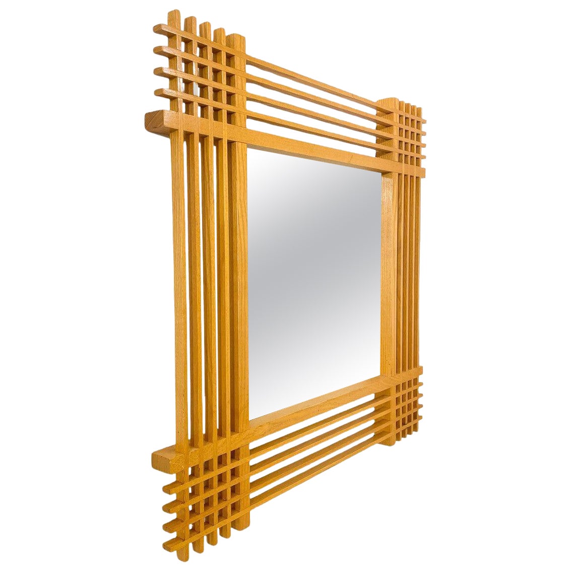 Mid-Century Modern Mirror by Ettore Sottsass, Italy, 1950s For Sale