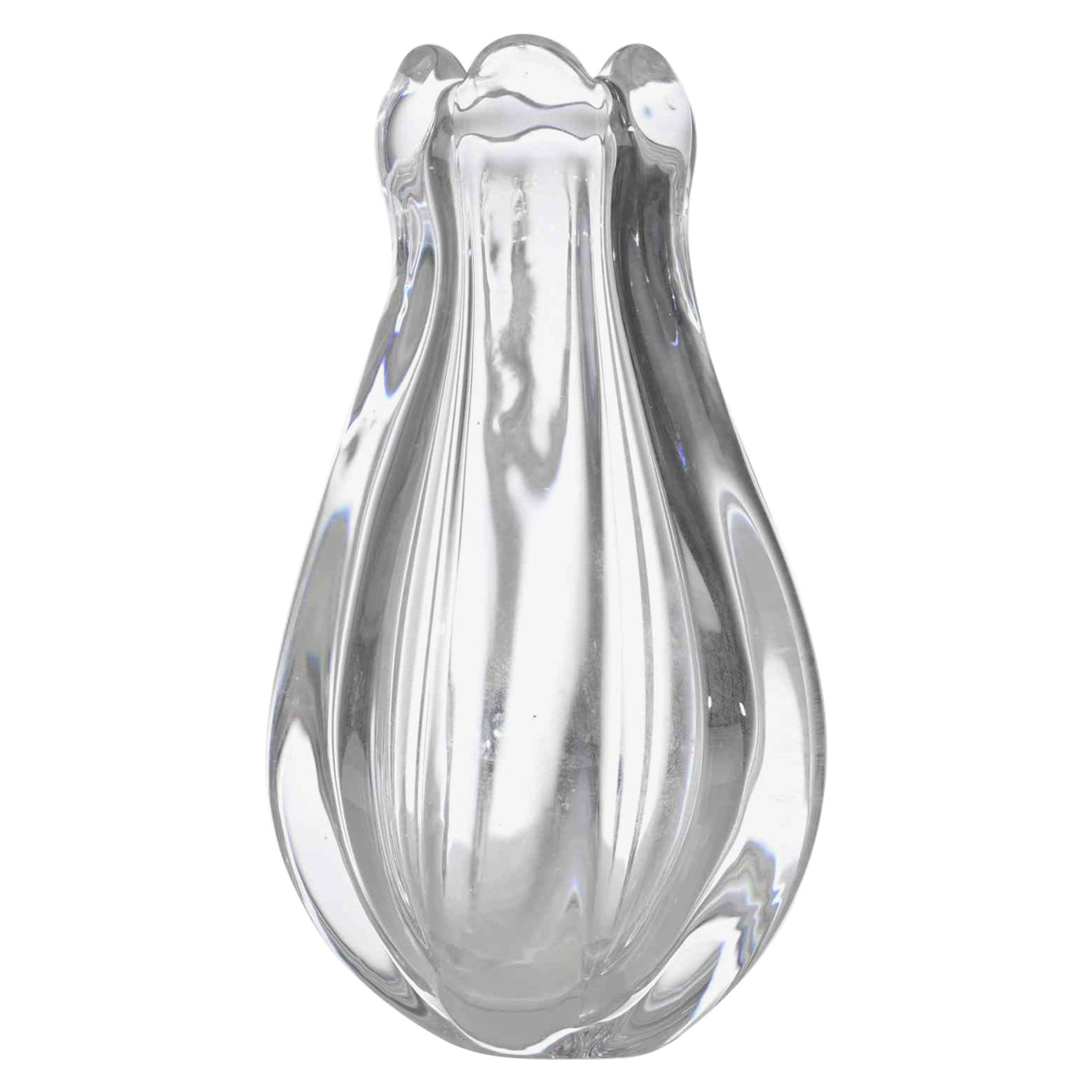 Vintage Glass Vase, italy, 1970s