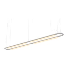 Contemporary Chandelier / Pendant Lamp 'Pipeline CM7-P' White by AND