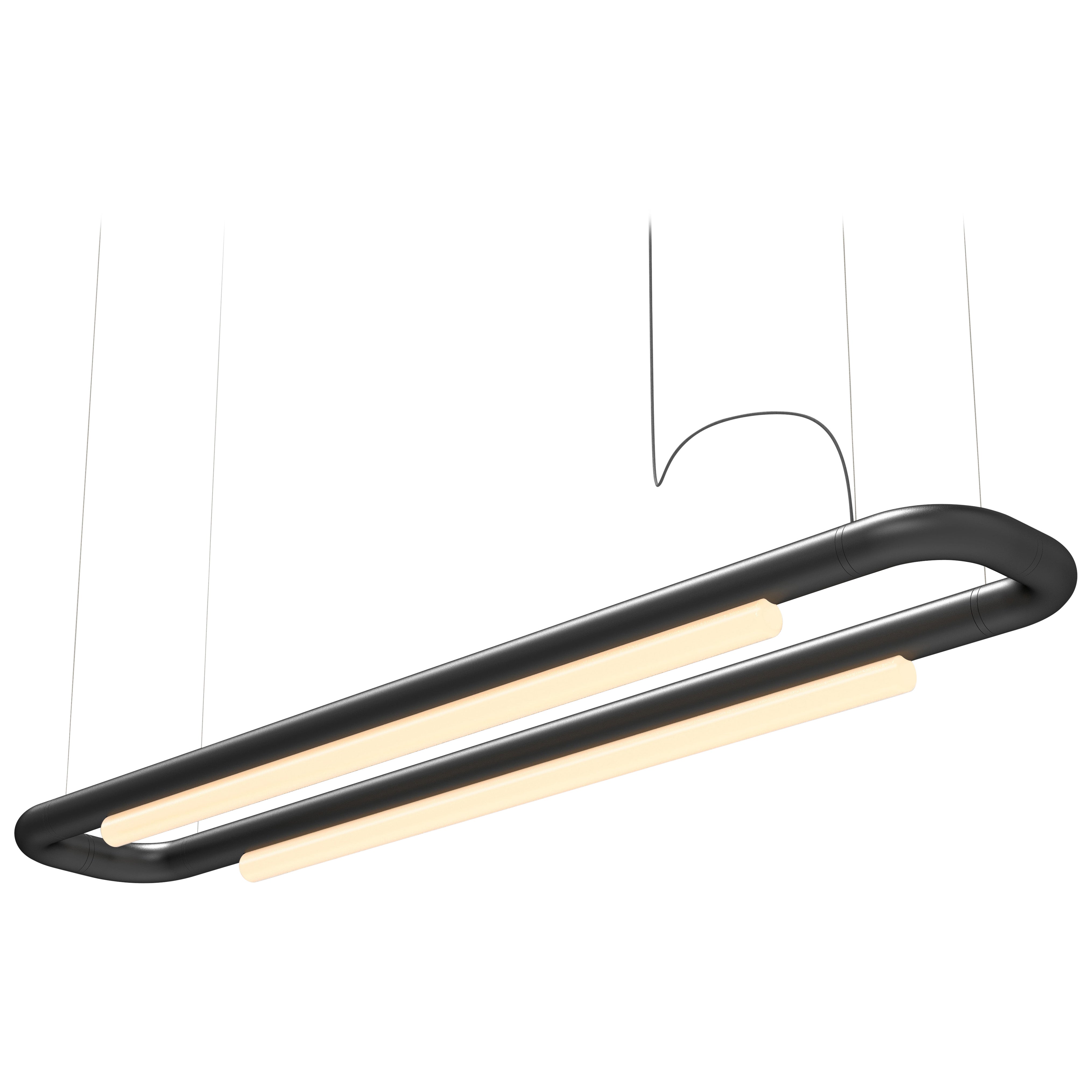 Lampadario / Lampada a sospensione Contemporary 'Pipeline CM6-P' Nero di AND