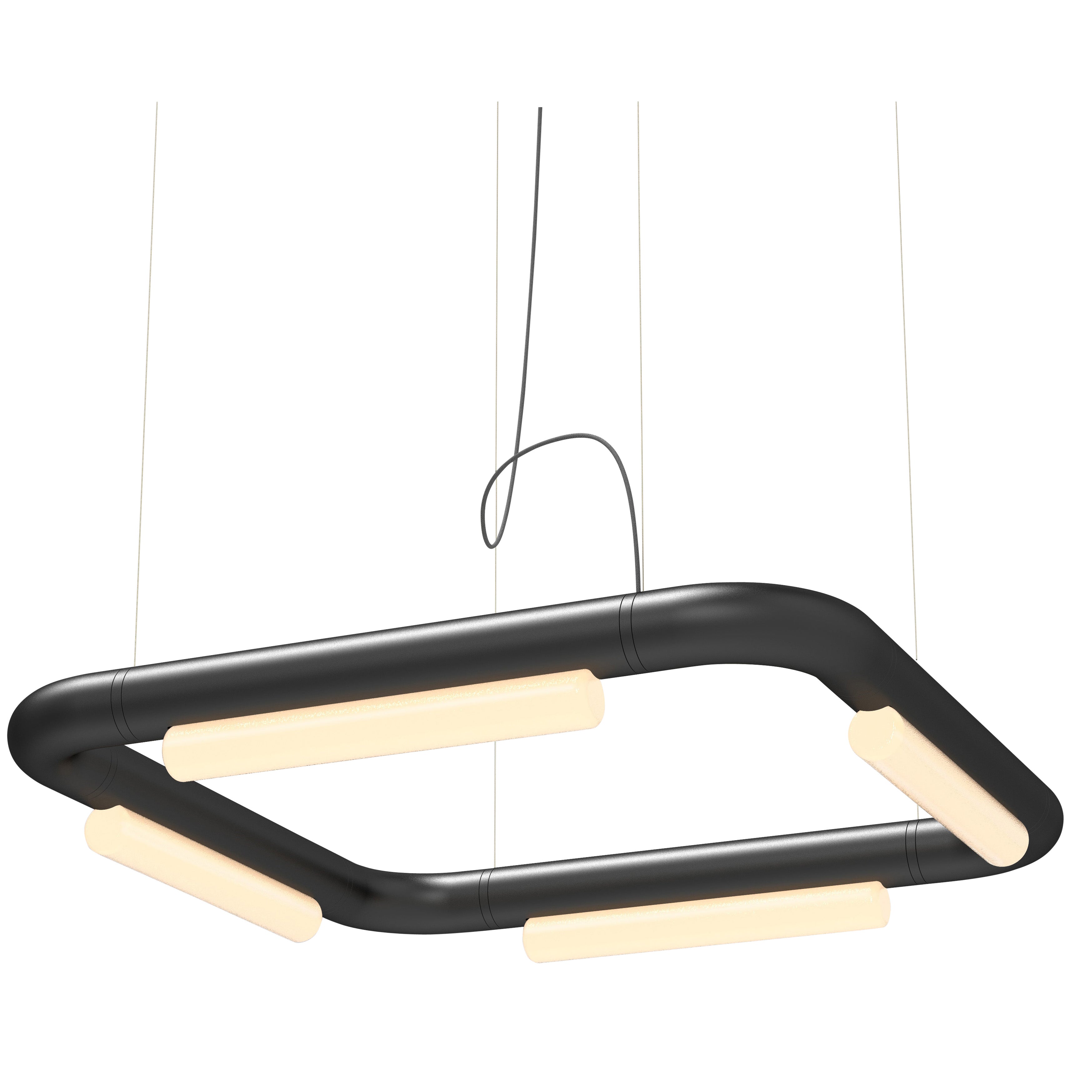 Lampadario / Lampada a sospensione Contemporary 'Pipeline CM5-P' Nero di AND