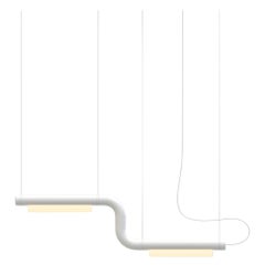 Contemporary Kronleuchter / Hängeleuchte 'Pipeline CM1-P' Weiß von AND