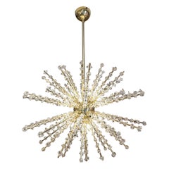 Important "Sputnik" chandelier with glass  flowers