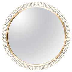 Josef Frank Mirror in Brass by Svenskt Tenn in Sweden