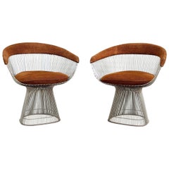 Paire de chaises de salle à manger Warren Platner des années 1960 pour Knoll