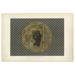 Portrait in Golden Frame – from Audsley’s Decorative Collection, 1884