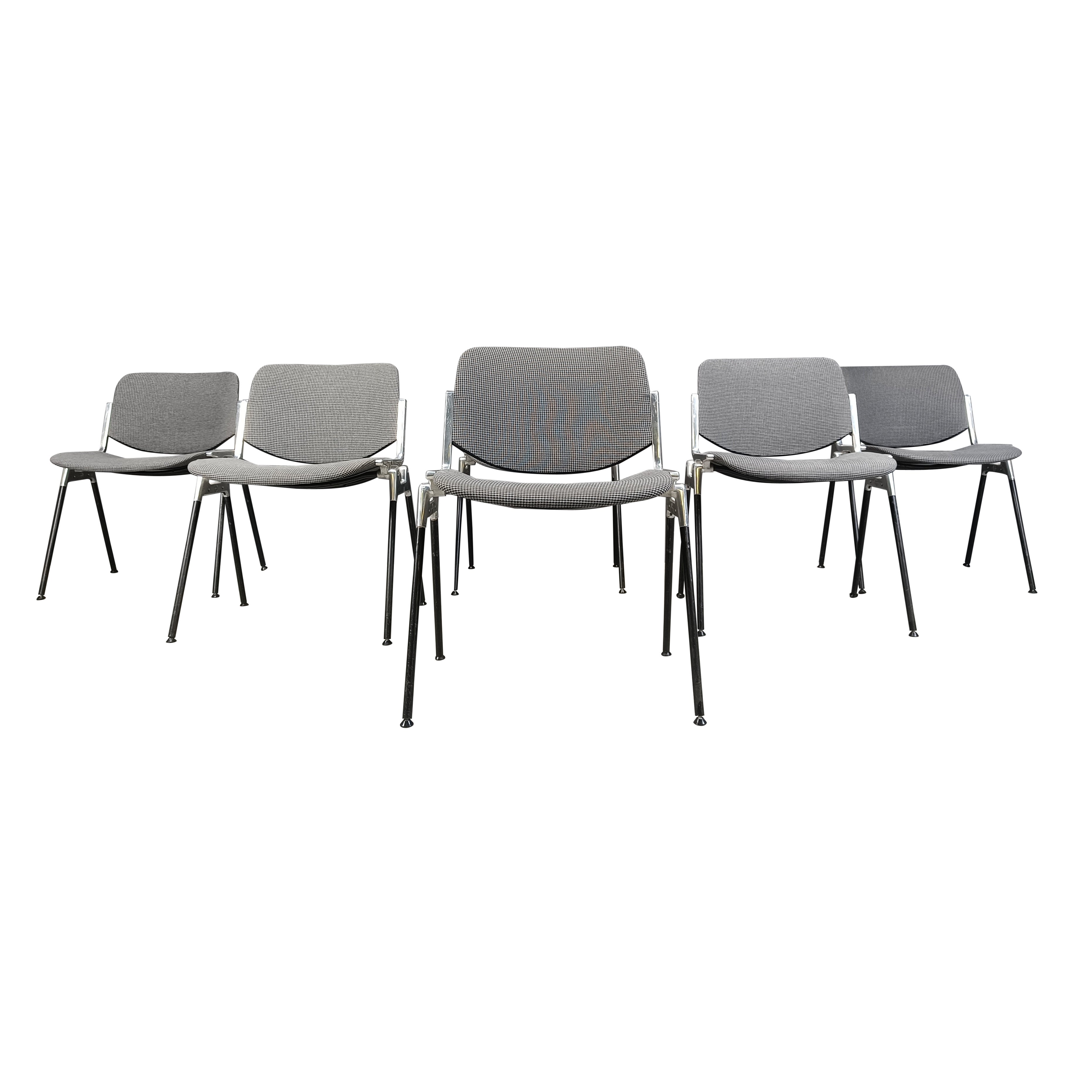 Vintage Dsc 106 Side Chairs By Giancarlo Piretti For Castelli, Set Of 6