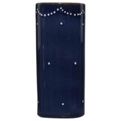 Vintage Bllue Terracotta Vase, italy, 1970s