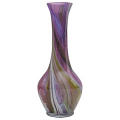 Vintage Glass Vase, italy, 1970s