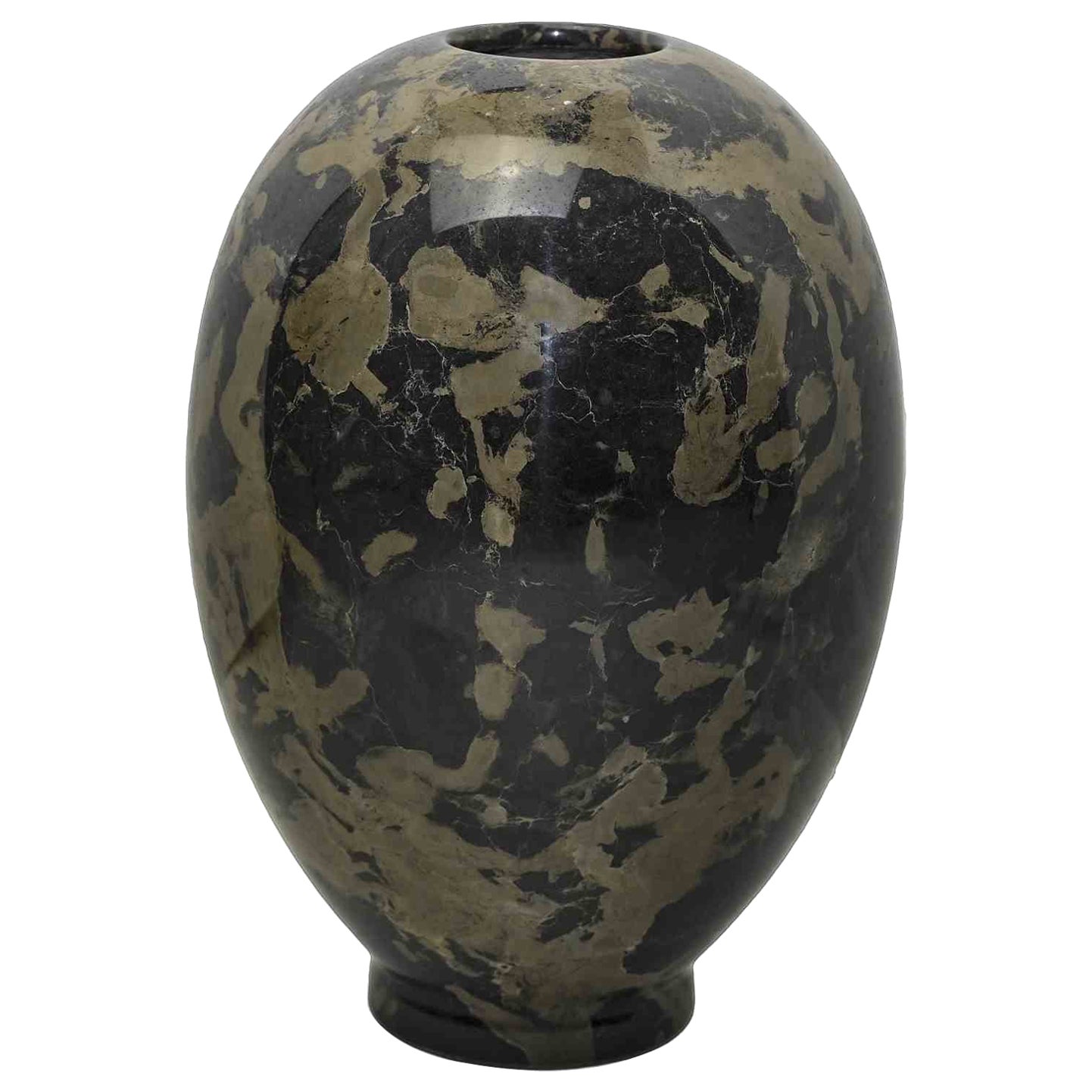 Vase vintage en forme d'œuf, Chine, années 1990