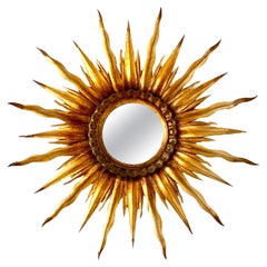 Giltwood Sunburst Wall Mirror