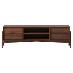 Florence Media Console in Walnut Wood (Natural) by The Spalty Dog