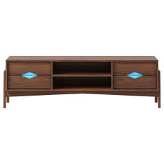 Florence Media Console in Walnut Wood (Tiffany) by The Spalty Dog