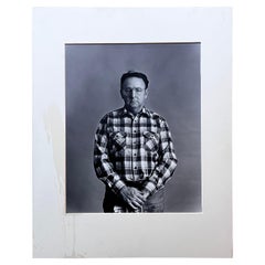 B&W Photograph in the style of Avedon's "In the American West" - Artist Unknown