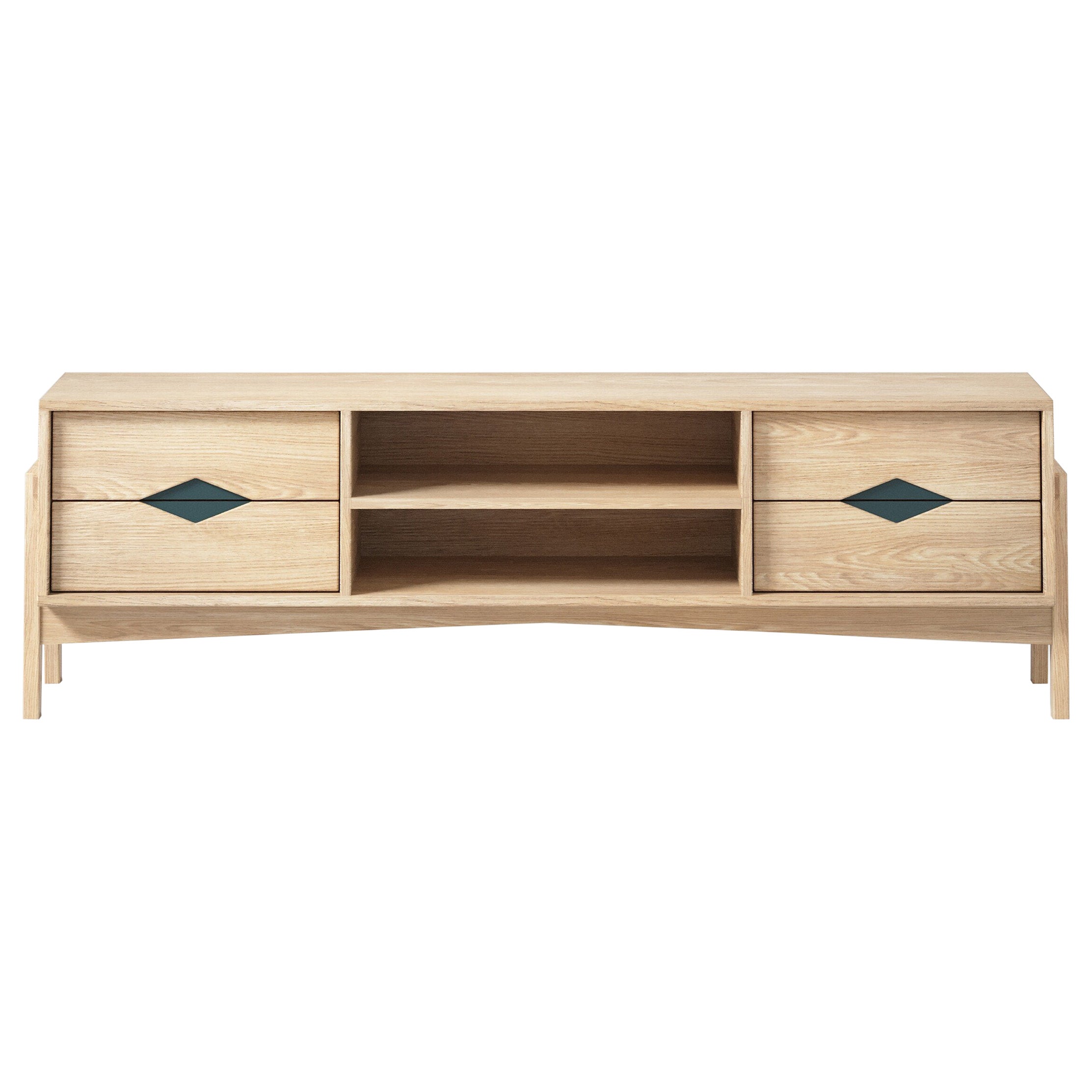 Florence Media Console in Ash Wood (Toad) by The Spalty Dog