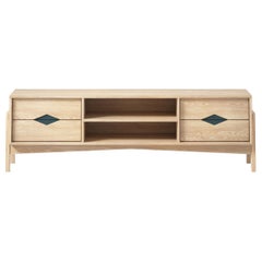 Florence Media Console in Ash Wood (Toad) by The Spalty Dog