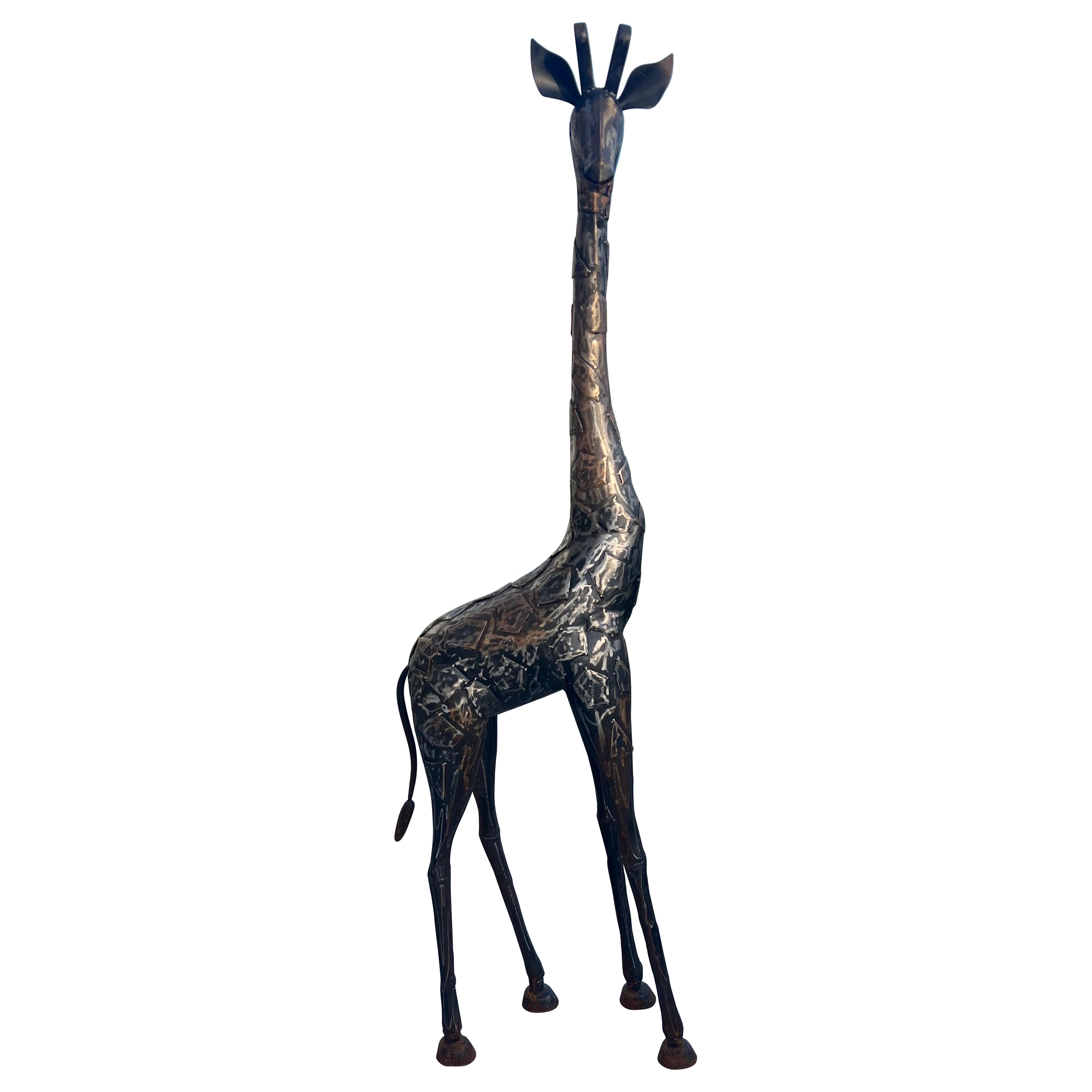 Brutalistische Giraffenstatue aus der Mitte des Jahrhunderts
