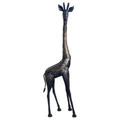 Brutalistische Giraffenstatue aus der Mitte des Jahrhunderts