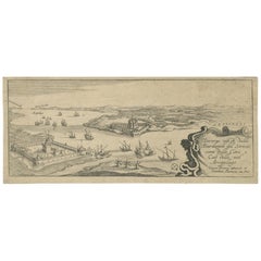 Portada de "Vistas de los Dardanelos", grabado por Jacob Peeters, hacia 1680