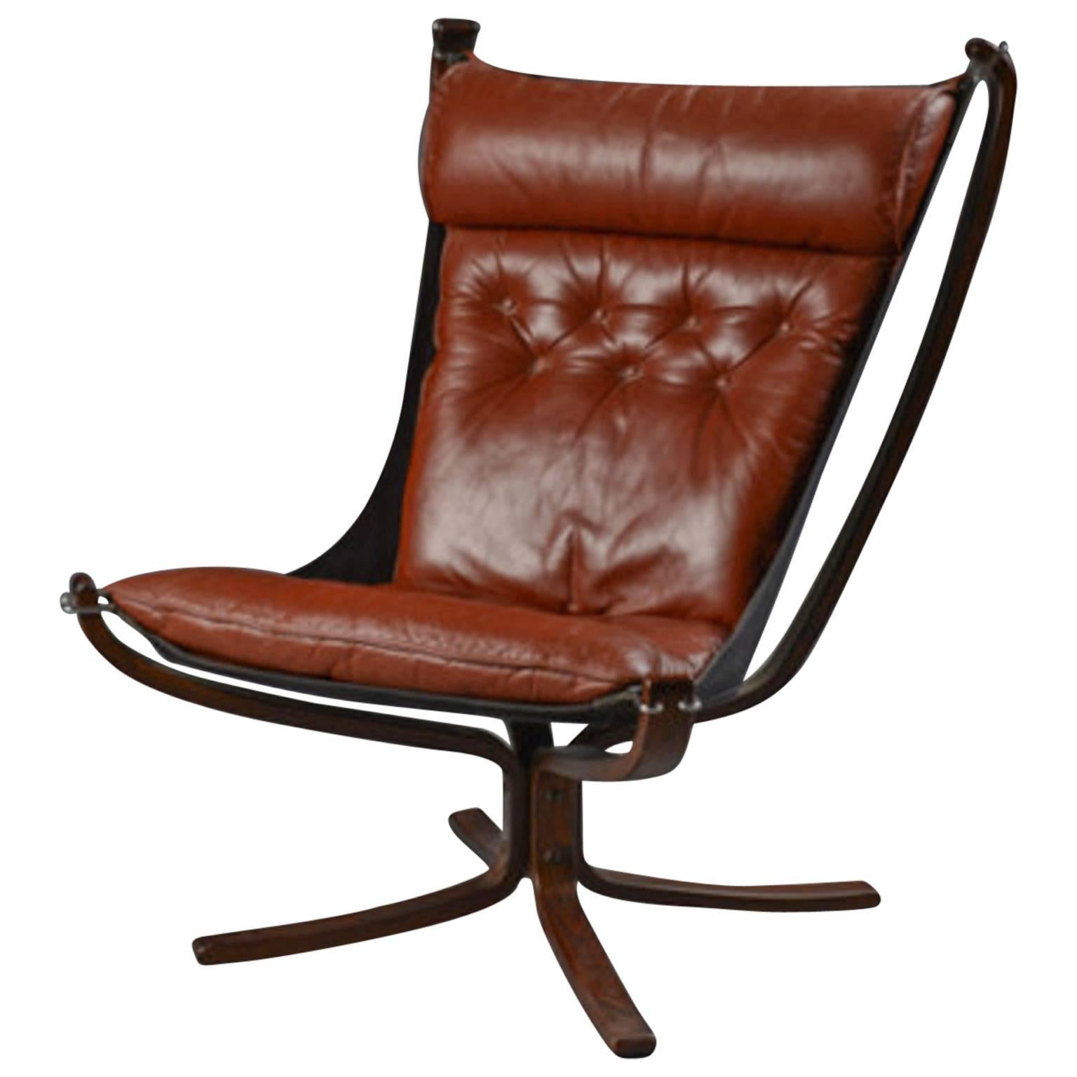 Sigurd Ressell High Back Falcon Chair For Sale