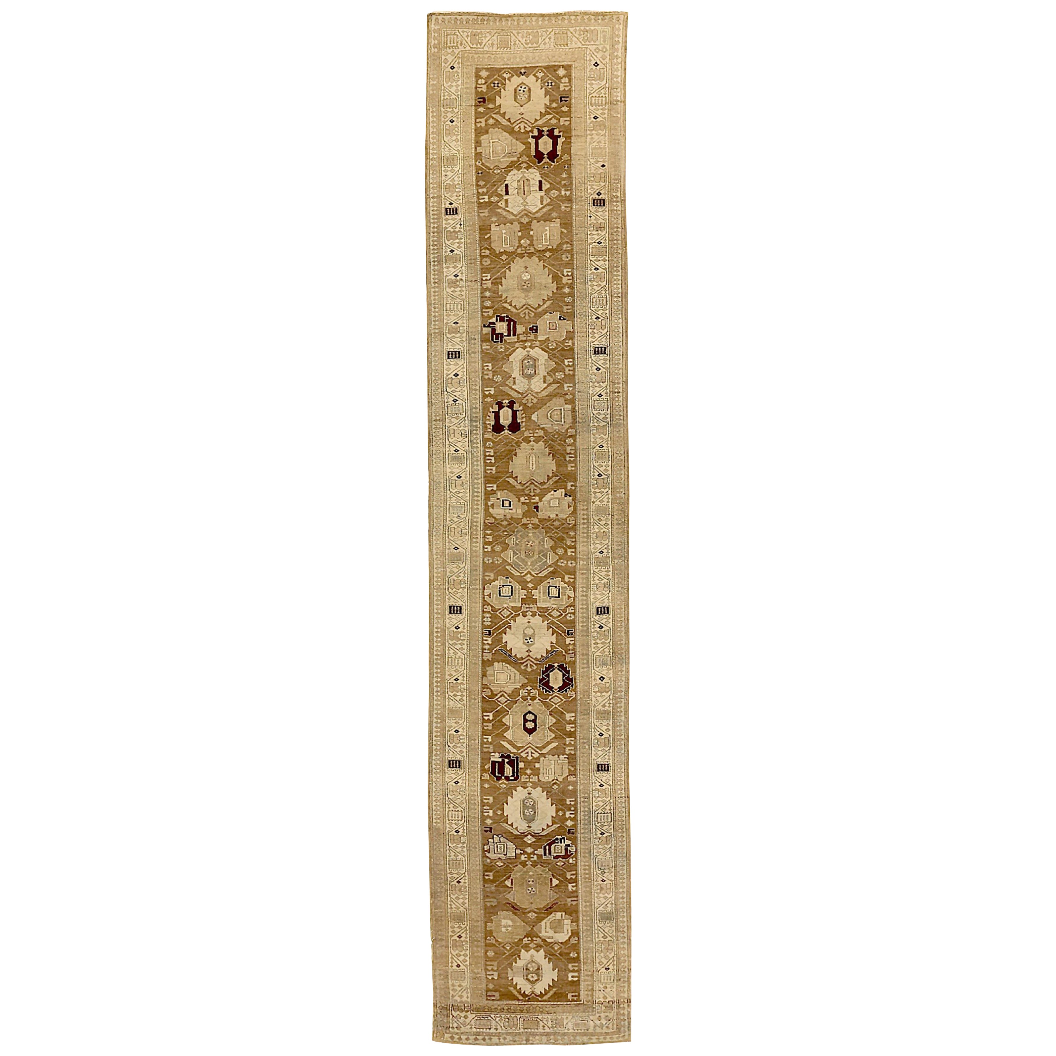 Tapis de course persan Heriz Circa 1880 - 52084