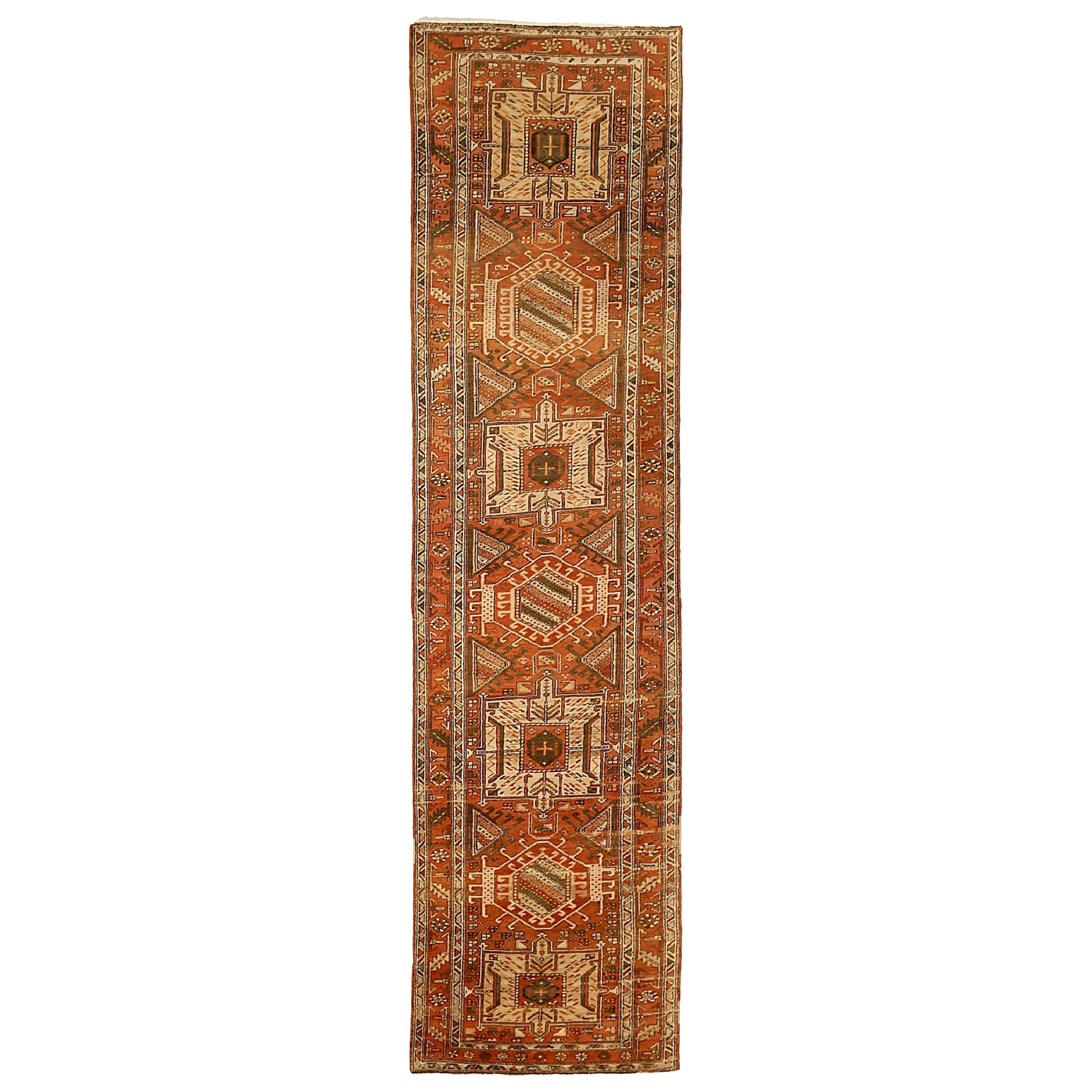 Tapis de couloir persan Heriz - 52152