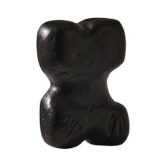 Sculpture abstraite en bois Torse ou Bollard de Sergio Storel, 1969