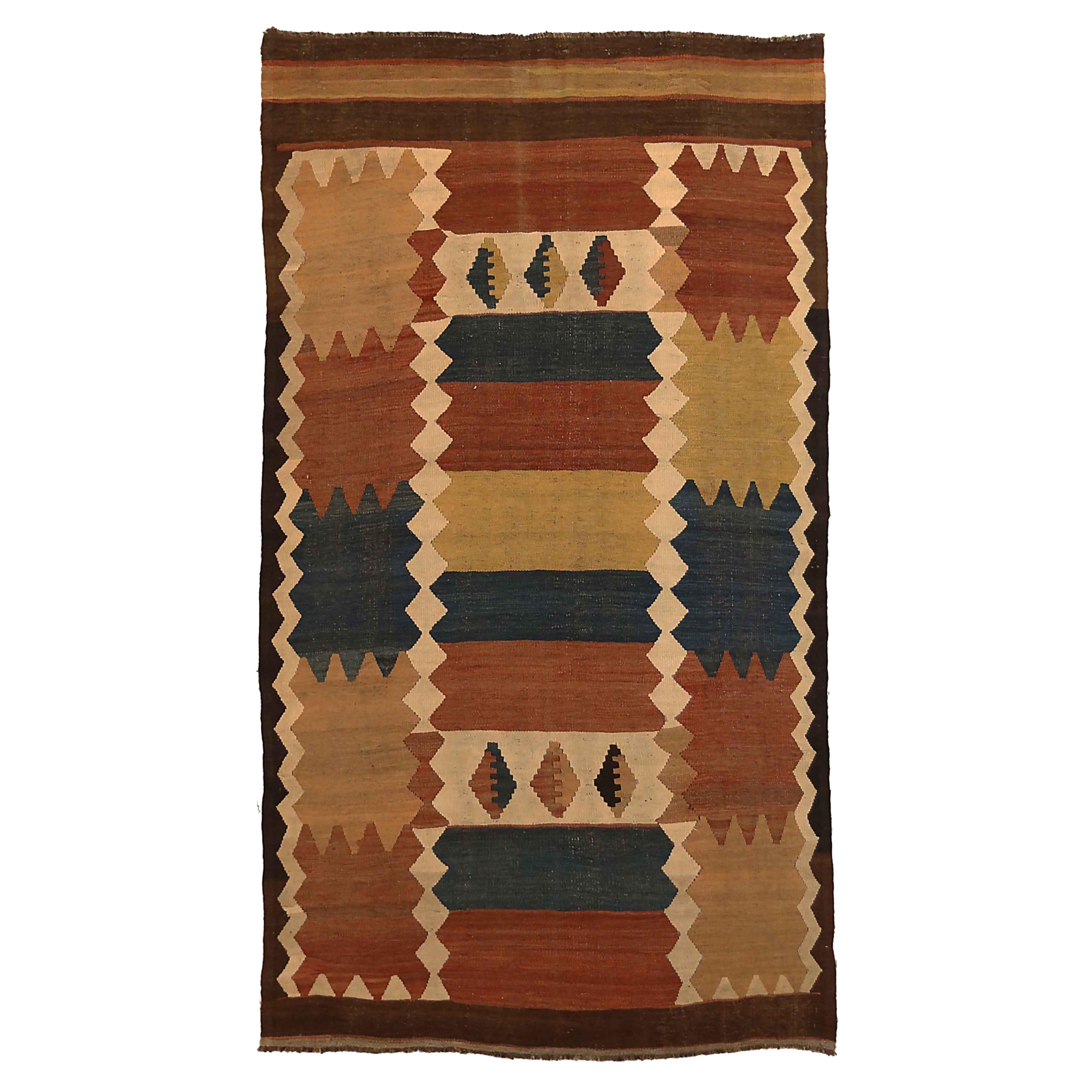 Russian Kilim Area Rugs - 68082 For Sale