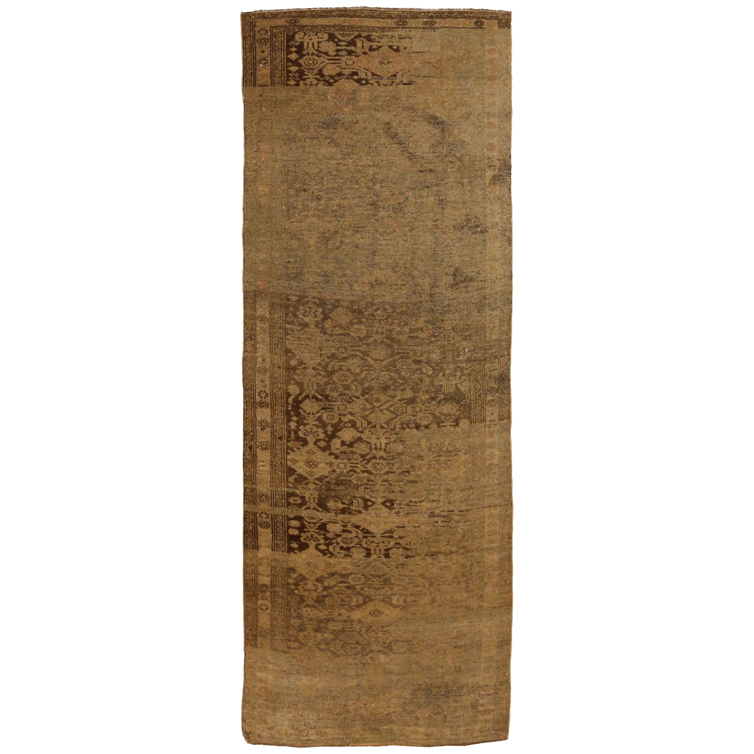 Persian Bijar Runner Rug - 68195