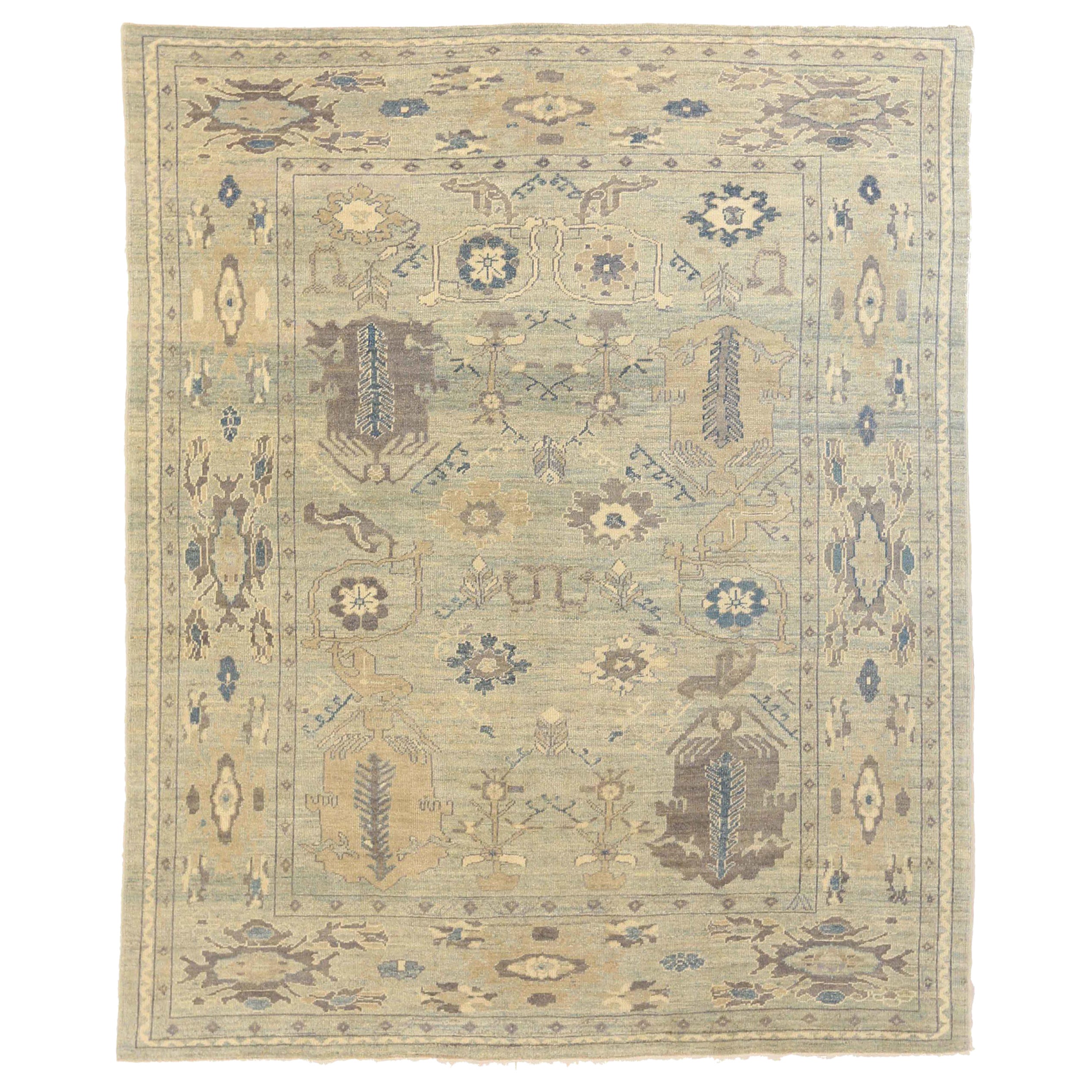 Tapis persans Oushak vers 1990 - 68382