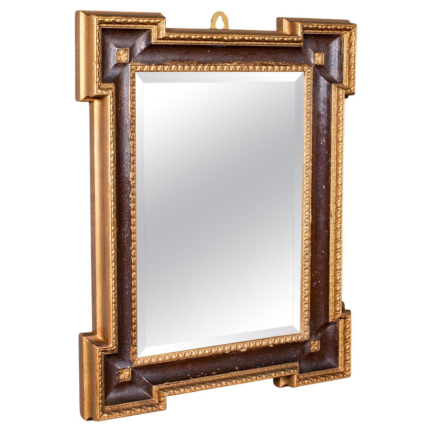 Small Antique Vanity Mirror, English, Gilt Gesso, Hall, Neoclassical, Victorian