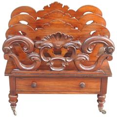 19th C English Regency Rosewood Canterbury