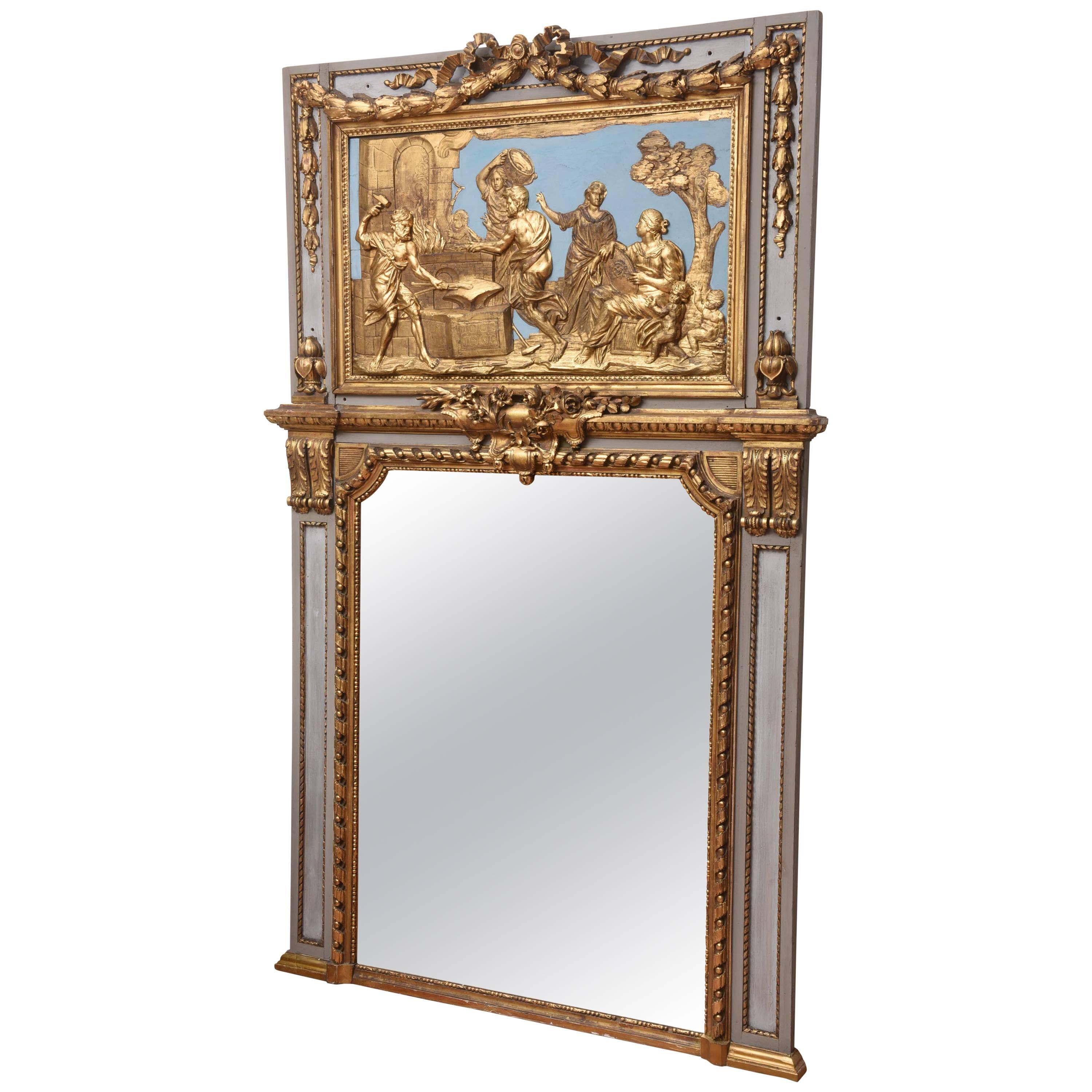 Superb 18th Century Giltwood French Mirror