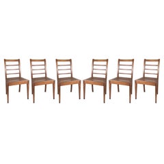 Set Of 6 Straw Upholstery Portuguese Chairs, 20th Century