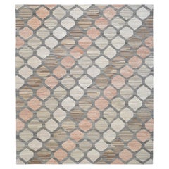 Geometric Fine  Hand Woven Wool Kilim 13'5''x15'7''