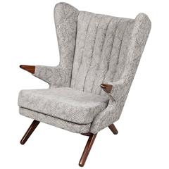 A teak Skipper easy chair, Danish, circa 1955. 8